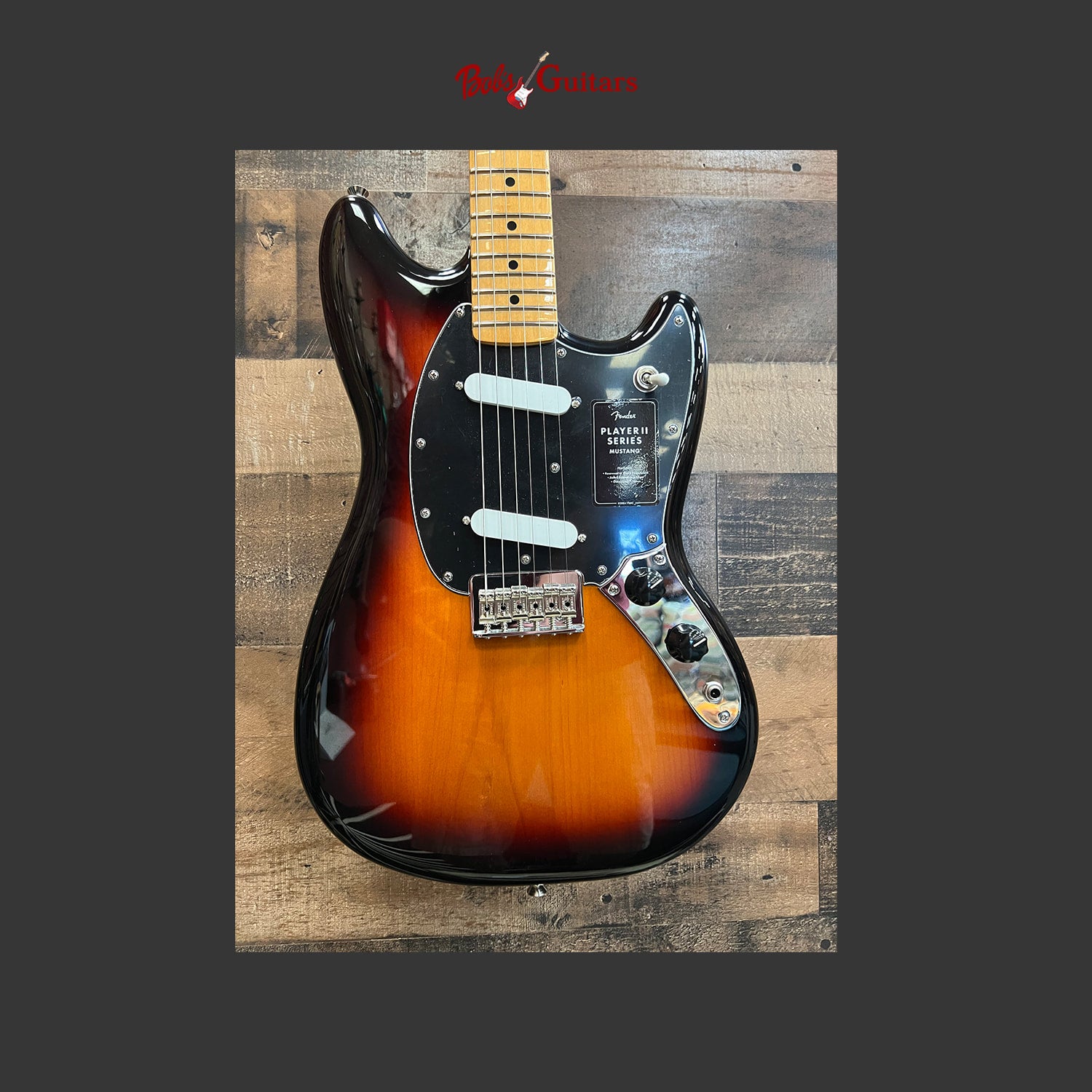 Fender Player II Mustang®, 3-Color Sunburst, SN: MX24059118