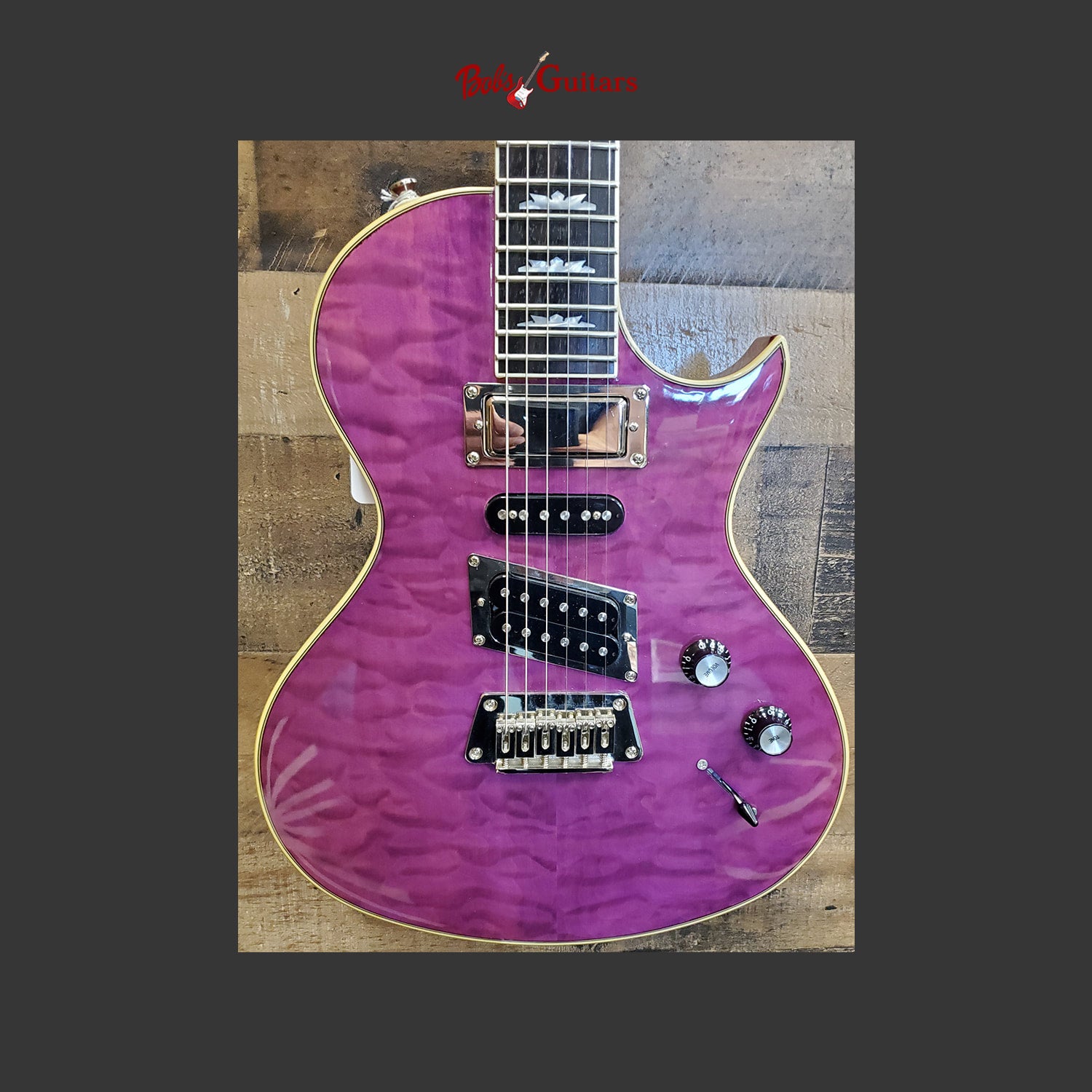 Epiphone Nighthawk (Pre-Owned), Transparent Purple Quilt Top, SN ...