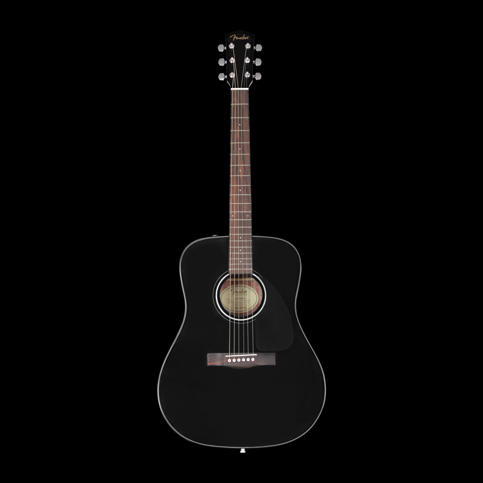 Fender CD-60 Dreadnought V3 w/Case, Black, SN: IPS240301115 | Bob's ...